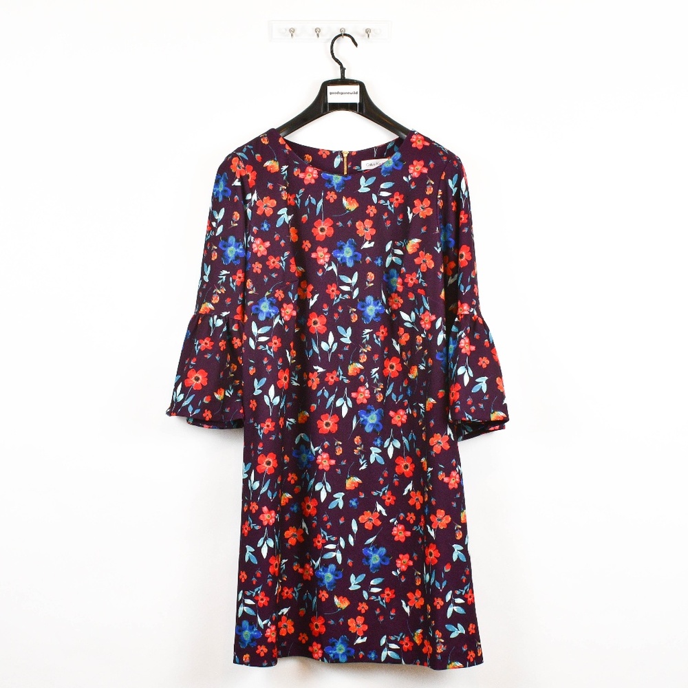 Calvin Klein Bell-Sleeve Sheath Dress - Picture 2 of 7